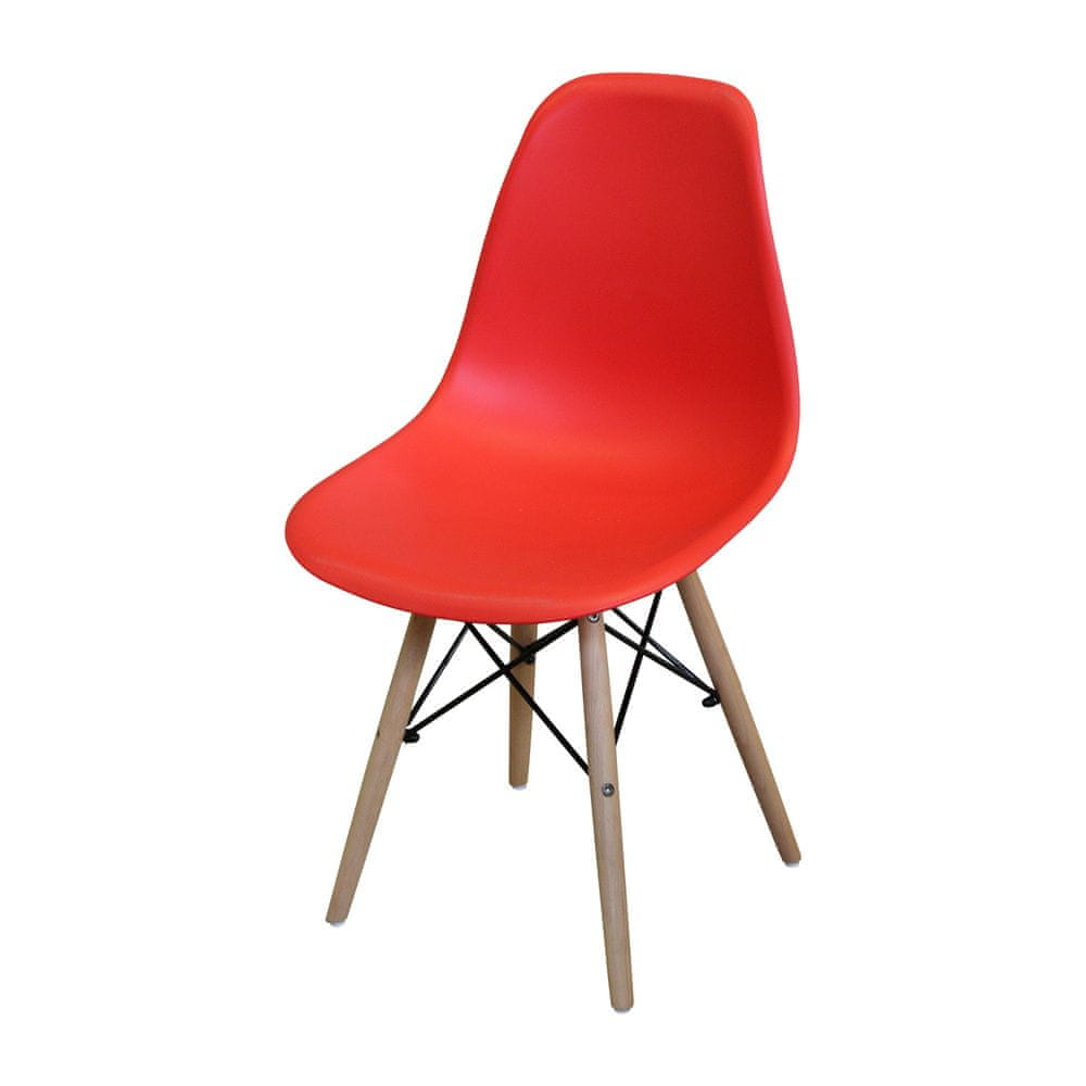 IDEA nábytok Jedálenská stolička UNO červená